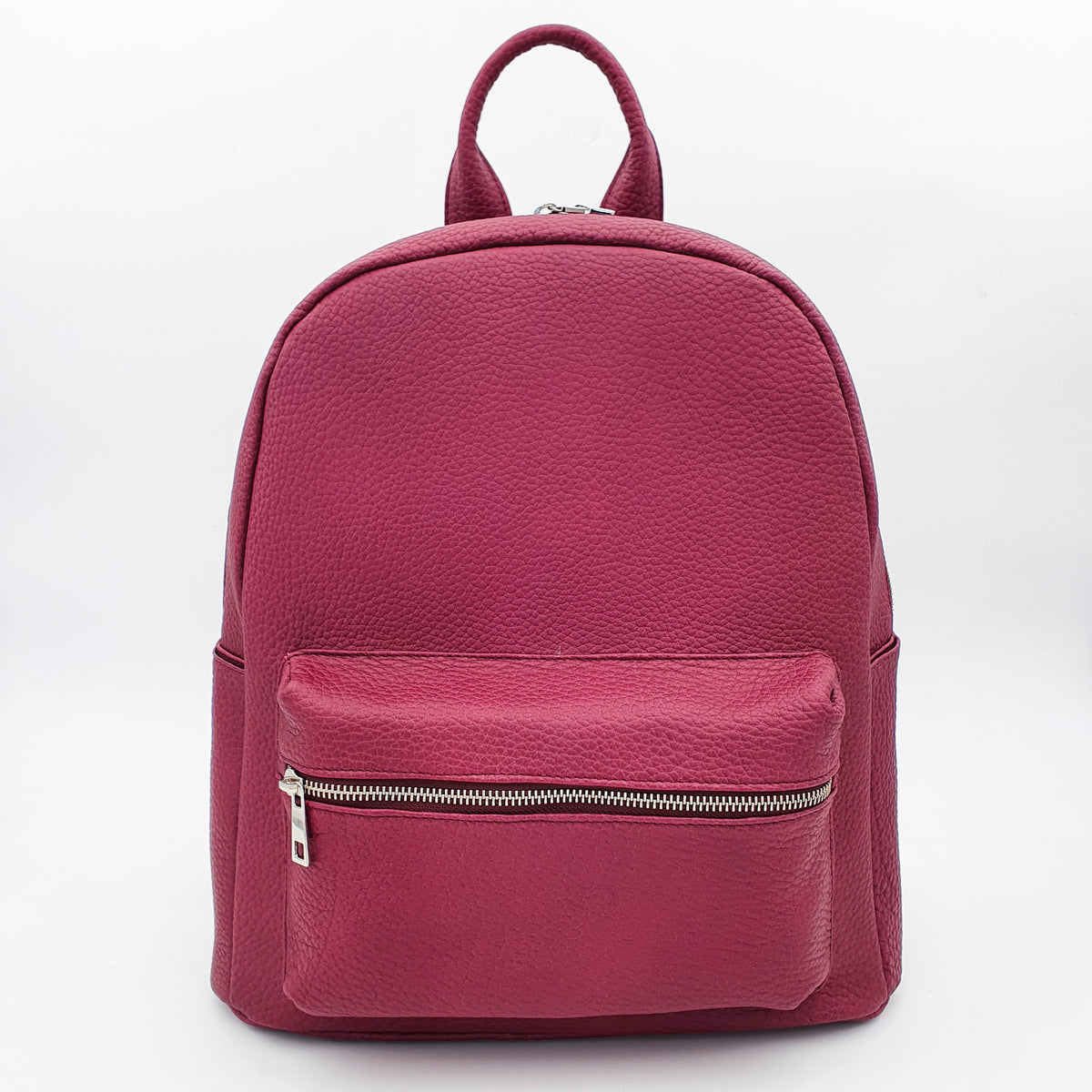Zaino in vera pelle con cerniera